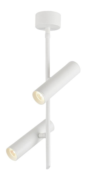 Lampa wisząca TUBA biała LED 2x10W Neutralna biel 830lm Candellux 924032