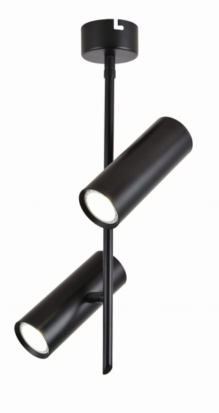 Lampa wisząca Tuba czarna LED 2x5W Neutralna biel lm Candellux 860130