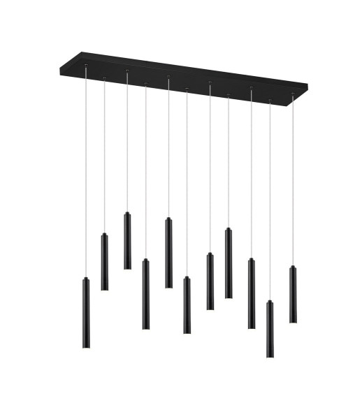 Lampa wisząca TUBULAR czarno-biała LED 11x2.5W Ciepła biel 220lm Trio 856414