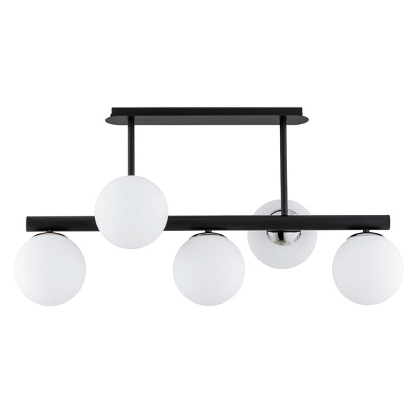 Lampa wisząca TUKANE czarna-chromowana 5xE14x10W wym:43x25x81cm IP20 Alfa 1025245