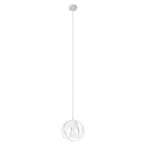 Lampa wisząca Tulos 1 stalowa białą 52624 Lampa wisząca Tulos 1 stalowa białą 52624
