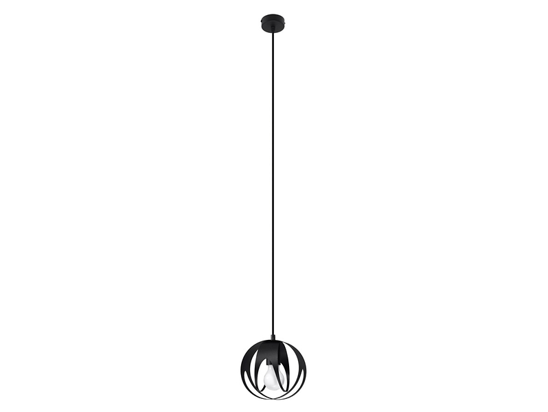 Lampa wisząca Tulos 1 stalowa czarna 52628