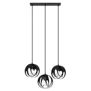Lampa wisząca Tulos 3L stalowa czarna 52630 Lampa wisząca Tulos 3L stalowa czarna 52630