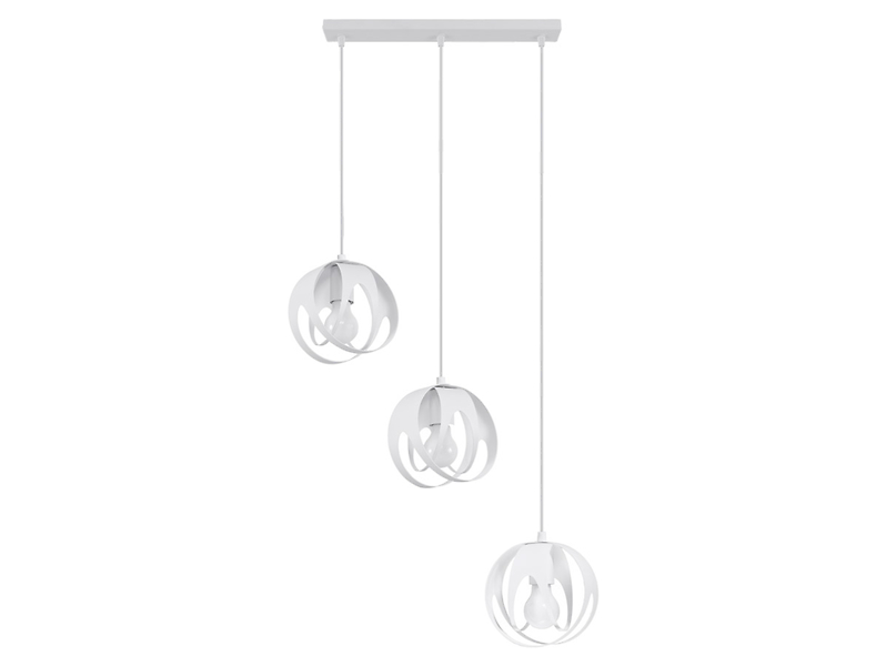 Lampa wisząca Tulos 3L stalowa czarna 52626