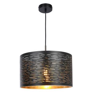 Lampa wisząca Tunno metalowa czarna 42333 Lampa wisząca Tunno metalowa czarna 42333