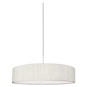 Lampa wisząca Turda 3-punktowa tkaninowa biała 36001 Lampa wisząca Turda 3-punktowa tkaninowa biała 36001