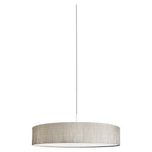 Lampa wisząca Turda 3-punktowa tkaninowa szara 36003 Lampa wisząca Turda 3-punktowa tkaninowa szara 36003