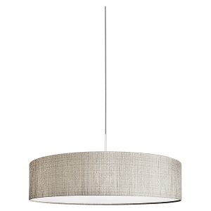 Lampa wisząca Turda 3-punktowa tkaninowa szara 36002 Lampa wisząca Turda 3-punktowa tkaninowa szara 36002