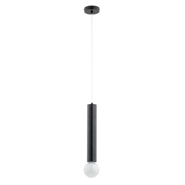 Lampa wisząca TWISTER tubka czarna 1xE27x15W wym:95x10x10cm IP20 Alfa 1025292