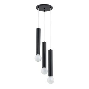 Lampa wisząca TWISTER tubki czarna 3xE27x15W wym:95x28x28cm IP20 Alfa 1025323 Lampa wisząca TWISTER tubki czarna 3xE27x15W wym:95x28x28cm IP20 Alfa 1025323