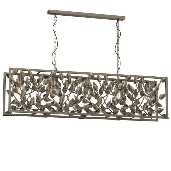 Lampa wisząca tytanowe złoto Arion 5xE27x15W wym: 86x120x20 cm Luminex 847399