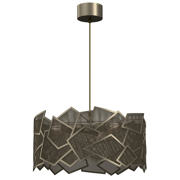 Lampa wisząca tytanowe złoto Camo 3xE27x15W wym: 110x49,5x49,5 cm Luminex 847351