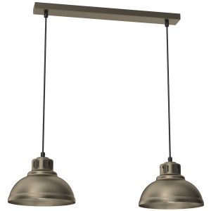 Lampa wisząca tytanowe złoto-czarna Sven 2xE27x15W Luminex 846219 Lampa wisząca tytanowe złoto-czarna Sven 2xE27x15W Luminex 846219