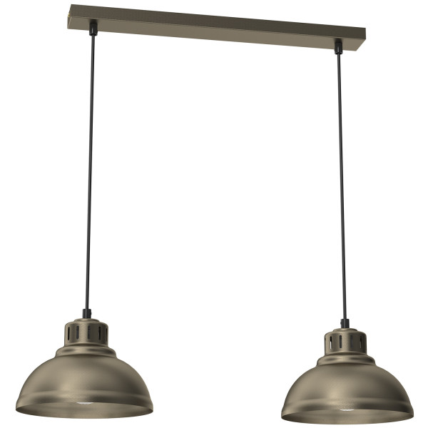 Lampa wisząca tytanowe złoto-czarna Sven 2xE27x15W Luminex 846219
