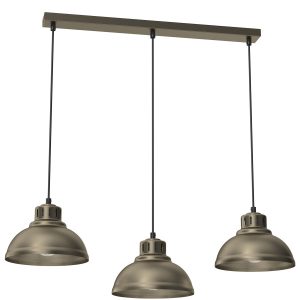 Lampa wisząca tytanowe złoto-czarna Sven 3xE27x15W Luminex 846523 Lampa wisząca tytanowe złoto-czarna Sven 3xE27x15W Luminex 846523