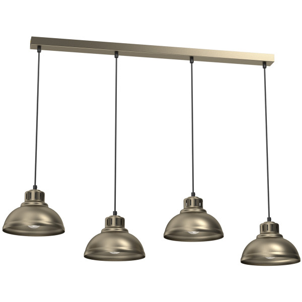 Lampa wisząca tytanowe złoto-czarna Sven 4xE27x15W Luminex 846212