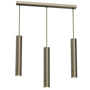 Lampa wisząca tytanowe złoto-złoty połysk Altro Buble 3xGU10x8W Luminex 847557 Lampa wisząca tytanowe złoto-złoty połysk Altro Buble 3xGU10x8W Luminex 847557