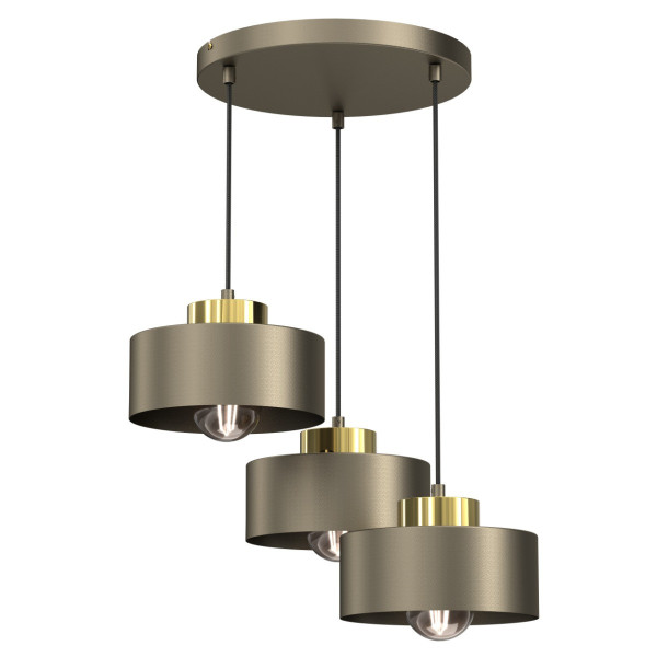 Lampa wisząca tytanowe złoto-złoty połysk Marti 3xE27x15W Luminex 847326