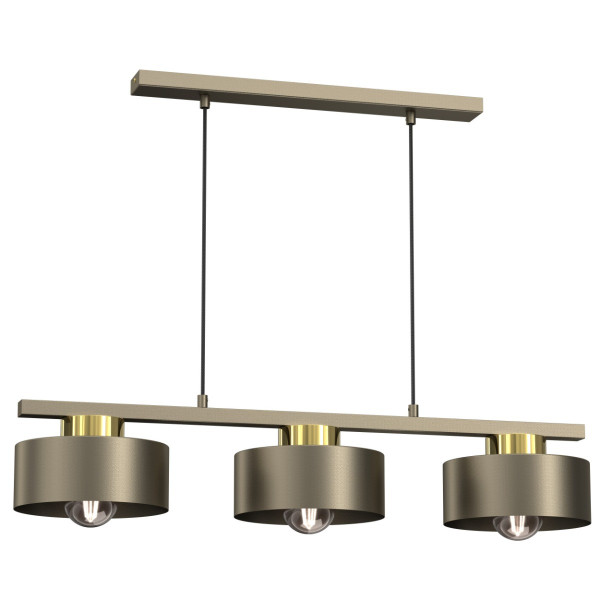 Lampa wisząca tytanowe złoto-złoty połysk Marti 3xE27x15W Luminex 847322
