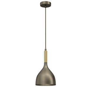 Lampa wisząca tytanowe złoto-złoty połysk Noak 1xE27x15W Luminex 846585 Lampa wisząca tytanowe złoto-złoty połysk Noak 1xE27x15W Luminex 846585