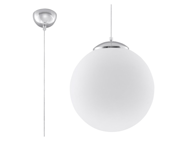 Lampa wisząca Ugo stalowa biała 52414