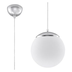 Lampa wisząca Ugo stalowa biała 52412 Lampa wisząca Ugo stalowa biała 52412