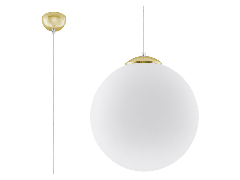 Lampa wisząca Ugo stalowa złota 52505