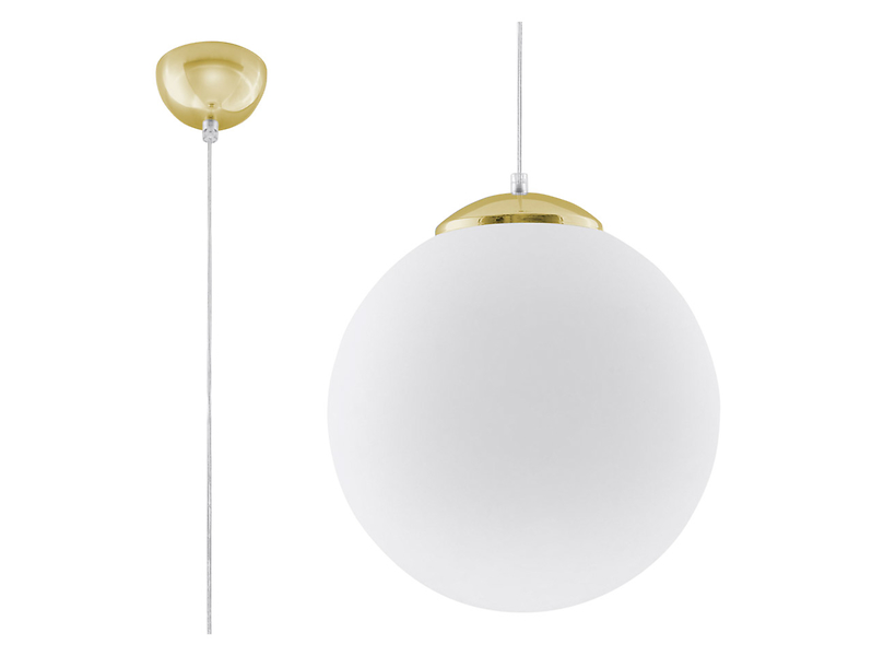 Lampa wisząca Ugo stalowa złota 52504