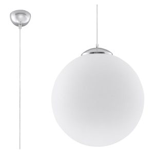 Lampa wisząca Ugo szklana biała 52413 Lampa wisząca Ugo szklana biała 52413