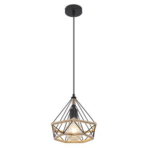 Lampa wisząca Ulleu metalowa brązowa 45179 Lampa wisząca Ulleu metalowa brązowa 45179