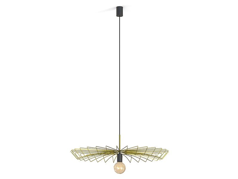 Lampa wisząca Umbrella stalowa złota 147935