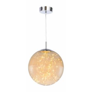 Lampa wisząca Universe chromowana LED 1x18W Ciepła biel 1440lm Reality 846347 Lampa wisząca Universe chromowana LED 1x18W Ciepła biel 1440lm Reality 846347
