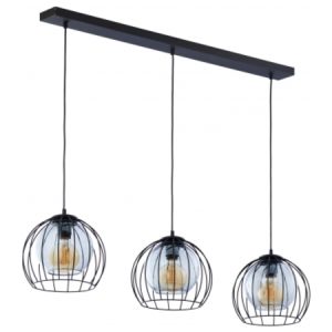 Lampa wisząca Universo 3-punktowa metalowa czarna 38143 Lampa wisząca Universo 3-punktowa metalowa czarna 38143