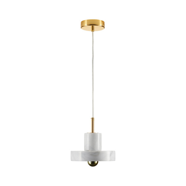 Lampa wisząca UNIVERSO marmurowo złota 18 cm 1065995