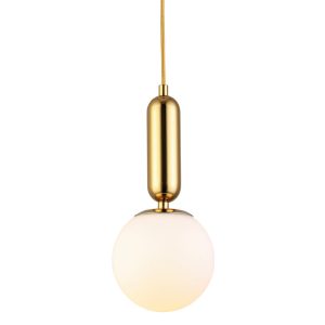 Lampa wisząca UNO złota połysk 20 cm 752882 Lampa wisząca UNO złota połysk 20 cm 752882