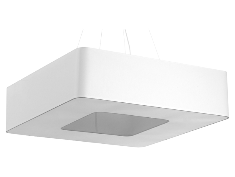 Lampa wisząca Urano 8-punktowa tkaninowa biała 71550