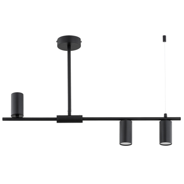 Lampa wisząca URANOS czarna 3xGU10x10W wym:48x74x10cm IP20 Alfa 984920