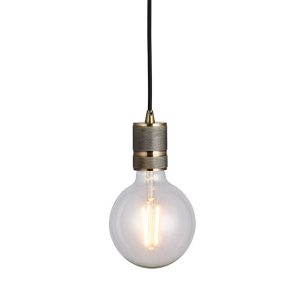 Lampa wisząca URBAN pojedyncza antyczny mosiądz 1xE27x40W IP20 Endon 988619 Lampa wisząca URBAN pojedyncza antyczny mosiądz 1xE27x40W IP20 Endon 988619