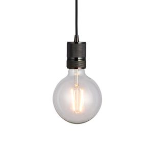 Lampa wisząca URBAN pojedyncza czarny chrom 1xE27x40W IP20 Endon 988616 Lampa wisząca URBAN pojedyncza czarny chrom 1xE27x40W IP20 Endon 988616