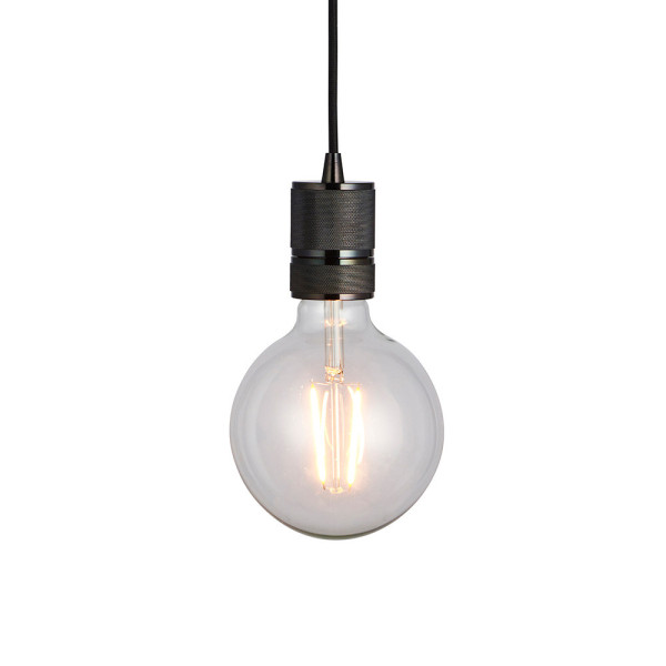 Lampa wisząca URBAN pojedyncza czarny chrom 1xE27x40W IP20 Endon 988616