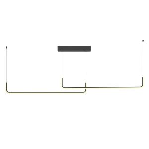 Lampa wisząca URUS liniowa czarna LED 30W biały ciepły 2400lm IP20 Maxlight 989299 Lampa wisząca URUS liniowa czarna LED 30W biały ciepły 2400lm IP20 Maxlight 989299