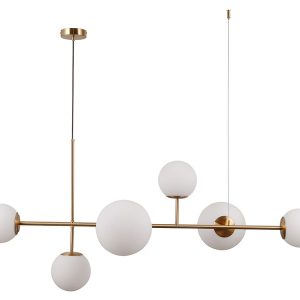 Lampa wisząca Vailante 6-punktowa szklana biało-miedziana 47982 Lampa wisząca Vailante 6-punktowa szklana biało-miedziana 47982