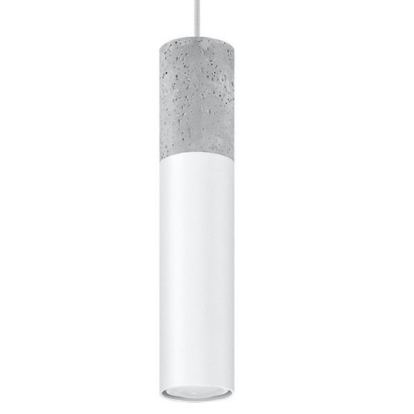 Lampa wisząca VALERO biało-szara 1xGU10x40W wym:100x8x8cm IP20 Pure Lume 1019340