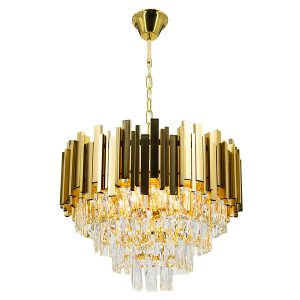 Lampa wisząca Valetta 5-punktowa metalowa złota 194683 Lampa wisząca Valetta 5-punktowa metalowa złota 194683