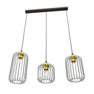 Lampa Wisząca Vander 3 Bl Gold 752554