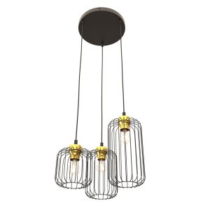 Lampa Wisząca Vander 3Prem Bl Gold 752568