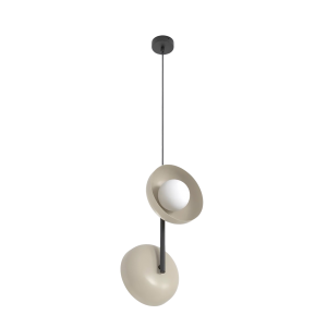 Lampa wisząca VANILA beżowa 2xG9x15W wym:120x23x20cm IP20 Emibig 1025283