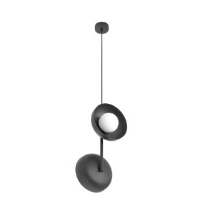 Lampa wisząca VANILA czarno-biała 2xG9x15W wym:120x23x20cm IP20 Emibig 1025243