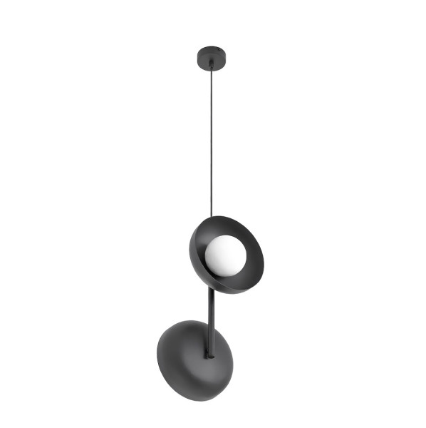 Lampa wisząca VANILA czarno-biała 2xG9x15W wym:120x23x20cm IP20 Emibig 1025243