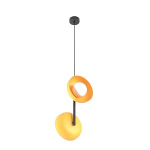 Lampa wisząca VANILA pomarańczowo-czarna 2xG9x15W IP20 Emibig 1025367 Lampa wisząca VANILA pomarańczowo-czarna 2xG9x15W IP20 Emibig 1025367